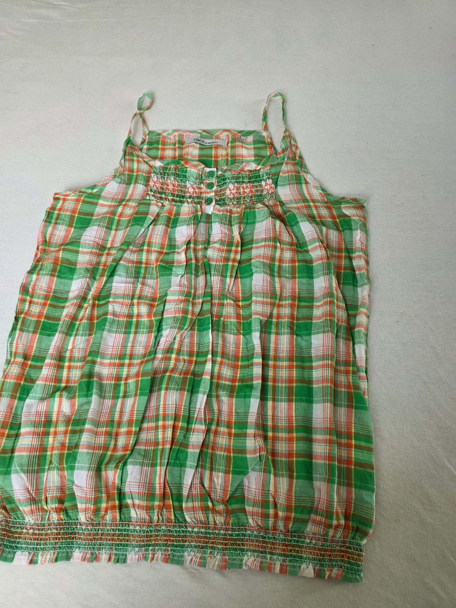 Top de alças / Blusa madras de algodão 🍒y2k vintage anos 2000🍒tamanho 40 – photo 7